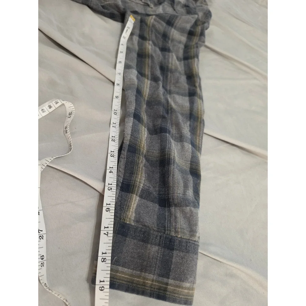 True Religion Mens Grey Plaid Western Flannel Shirt M40002AR8 M